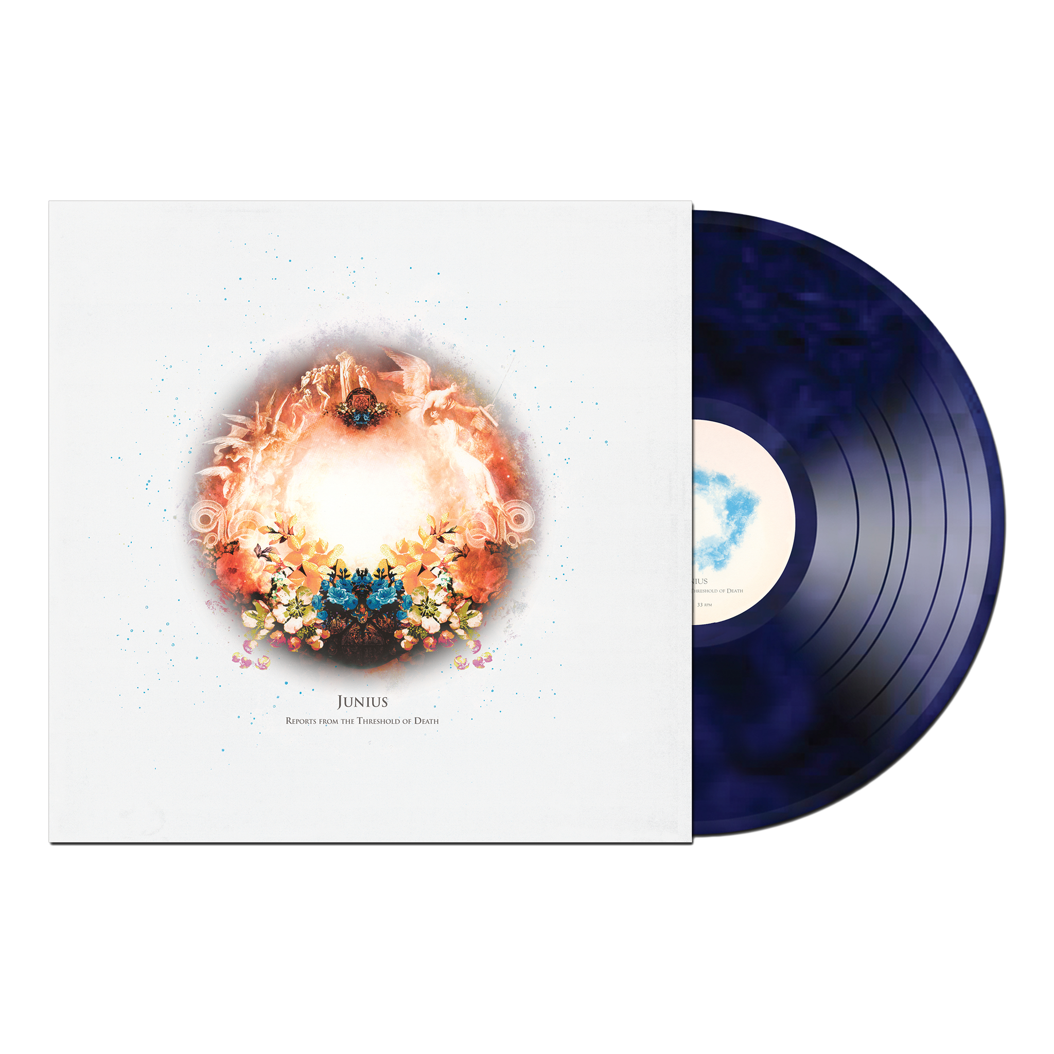 JUNIUS 'REPORTS FROM THE THRESHOLD OF DEATH' LP - GALAXY BLUE/BLACK
