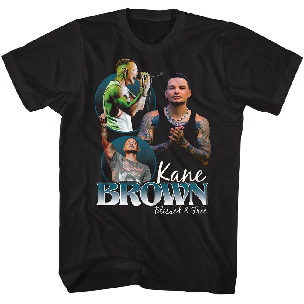 KANE BROWN - BLESSED AND FREE COLLAGE SHIRT