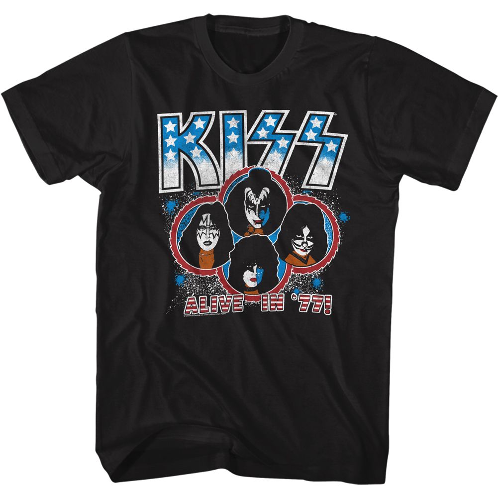 KISS - ALIVE IN 77 SHIRT