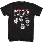 KISS - LOGO FACES SHIRT