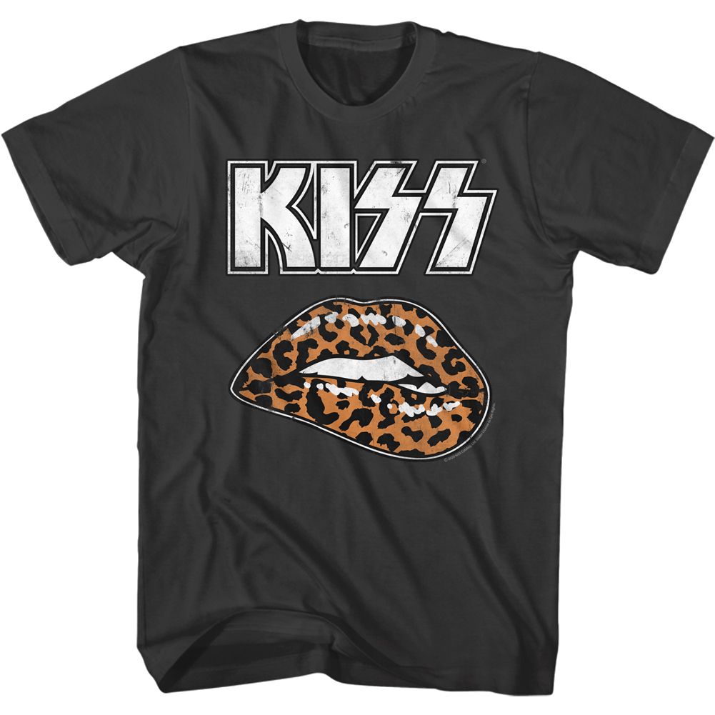 KISS - LEOPARD LIP SHIRT