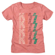 KISS - WASHED OUT LOGO LADIES SHIRT