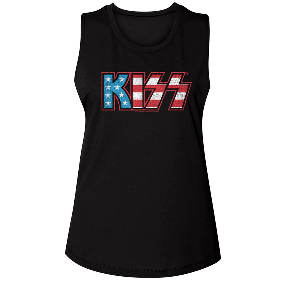 KISS - FLAG KISS LADIES SHIRT