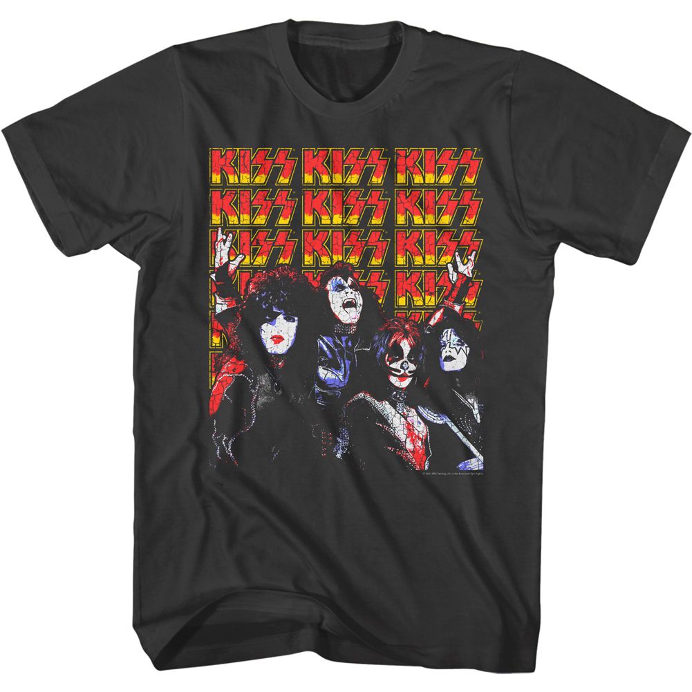 KISS - LOTS OF LOGOS SHIRT