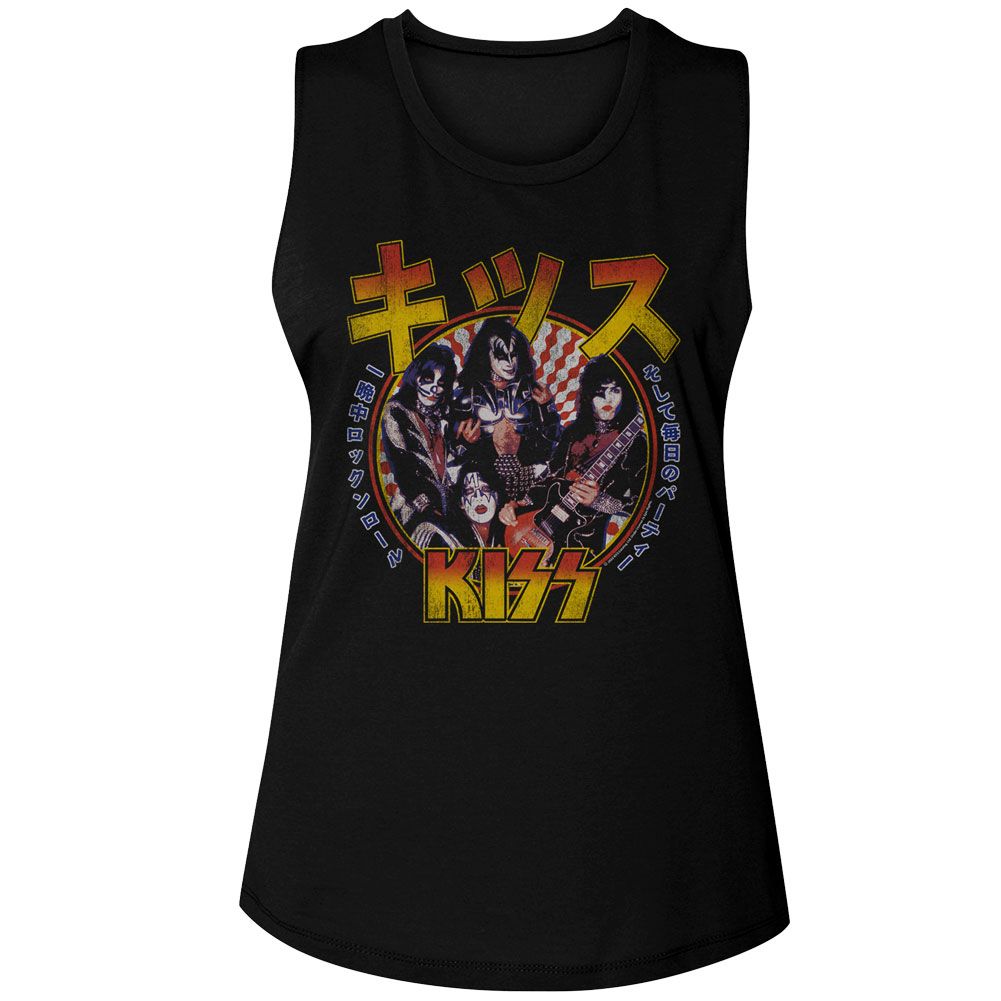 KISS - RR ALL NITE JAPANESE LADIES SHIRT