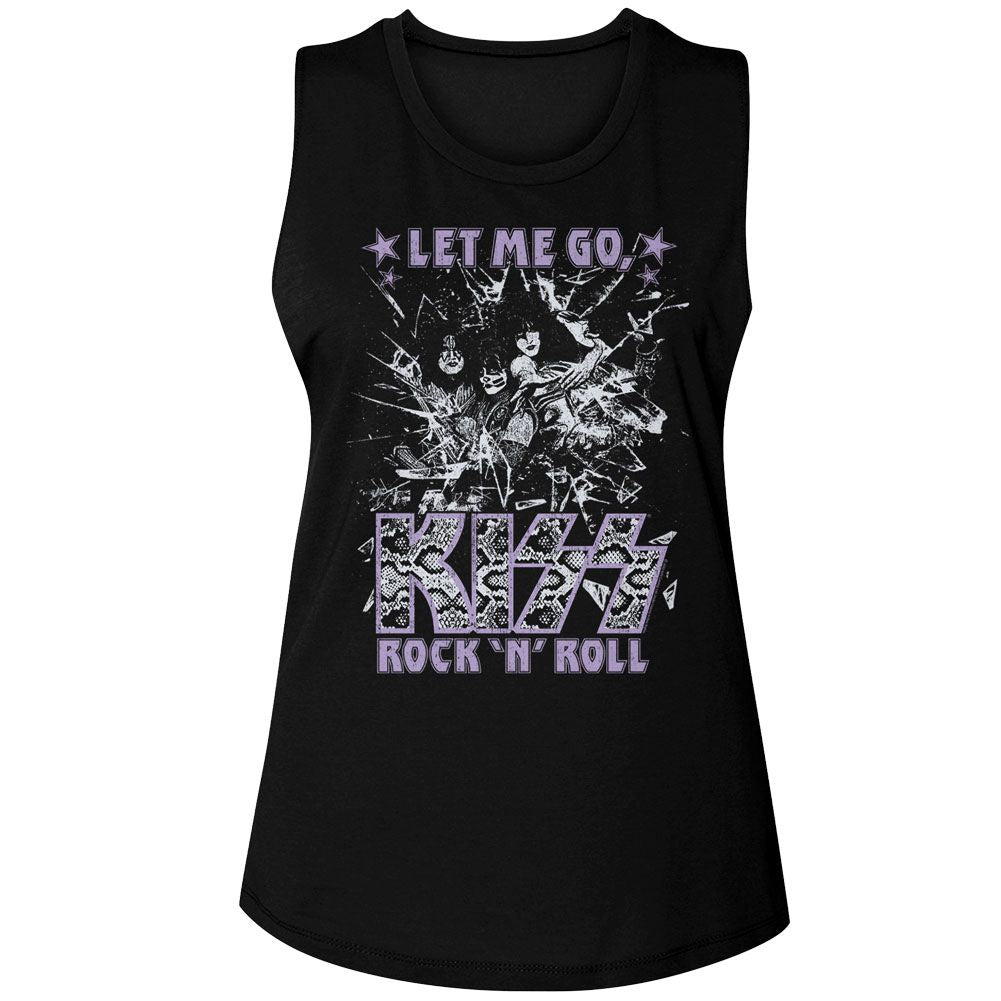 KISS - GLASS BREAKING LADIES SHIRT