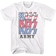 KISS - PATRIOTIC LOGO SHIRT