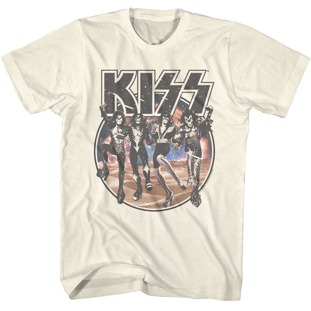 KISS - SPACE CIRCLE WITH SKELETON BAND SHIRT