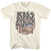 KISS - SPACE CIRCLE WITH SKELETON BAND SHIRT
