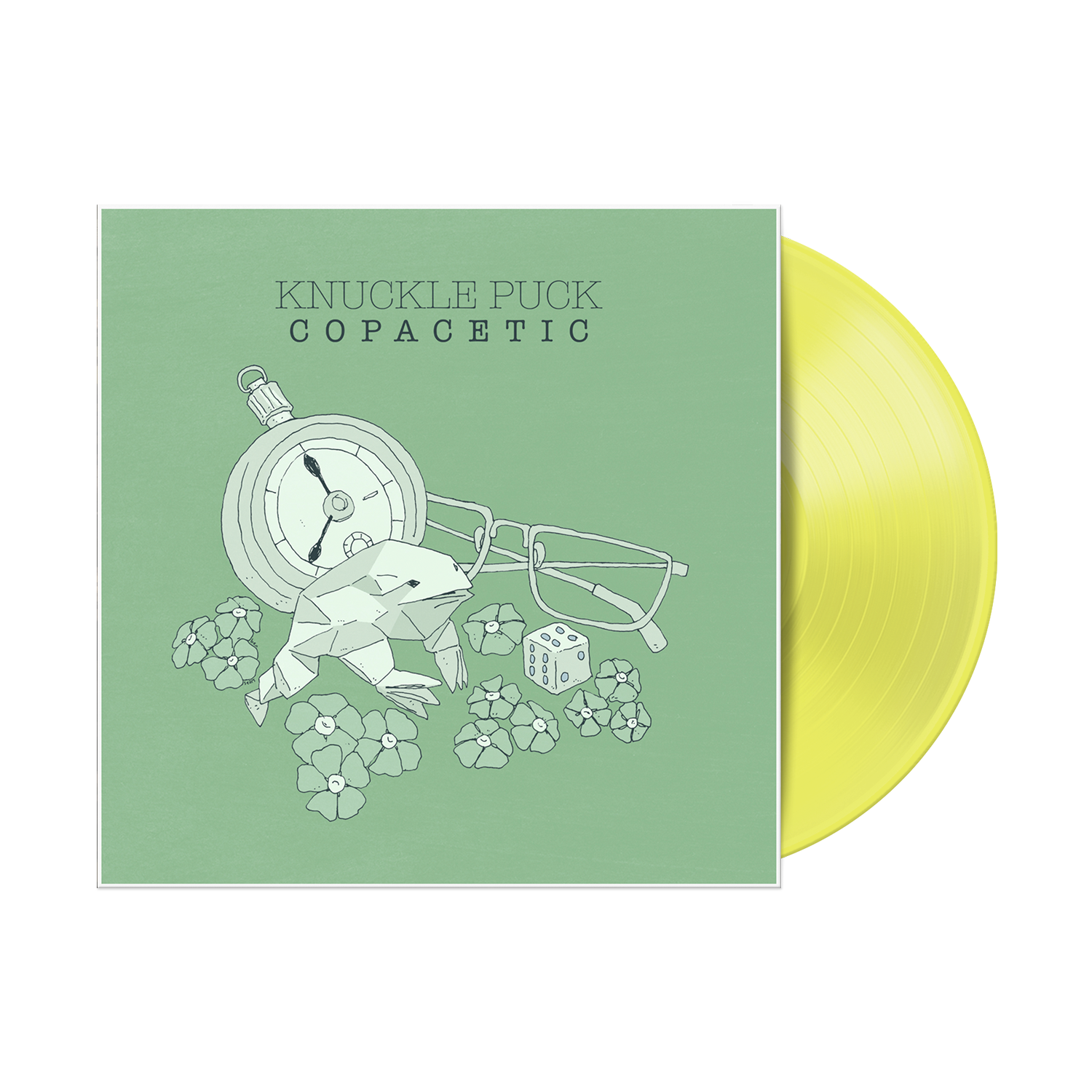 KNUCKLE PUCK 'COPACETIC' LP - LTD. 500 - HIGHLIGHTER YELLOW