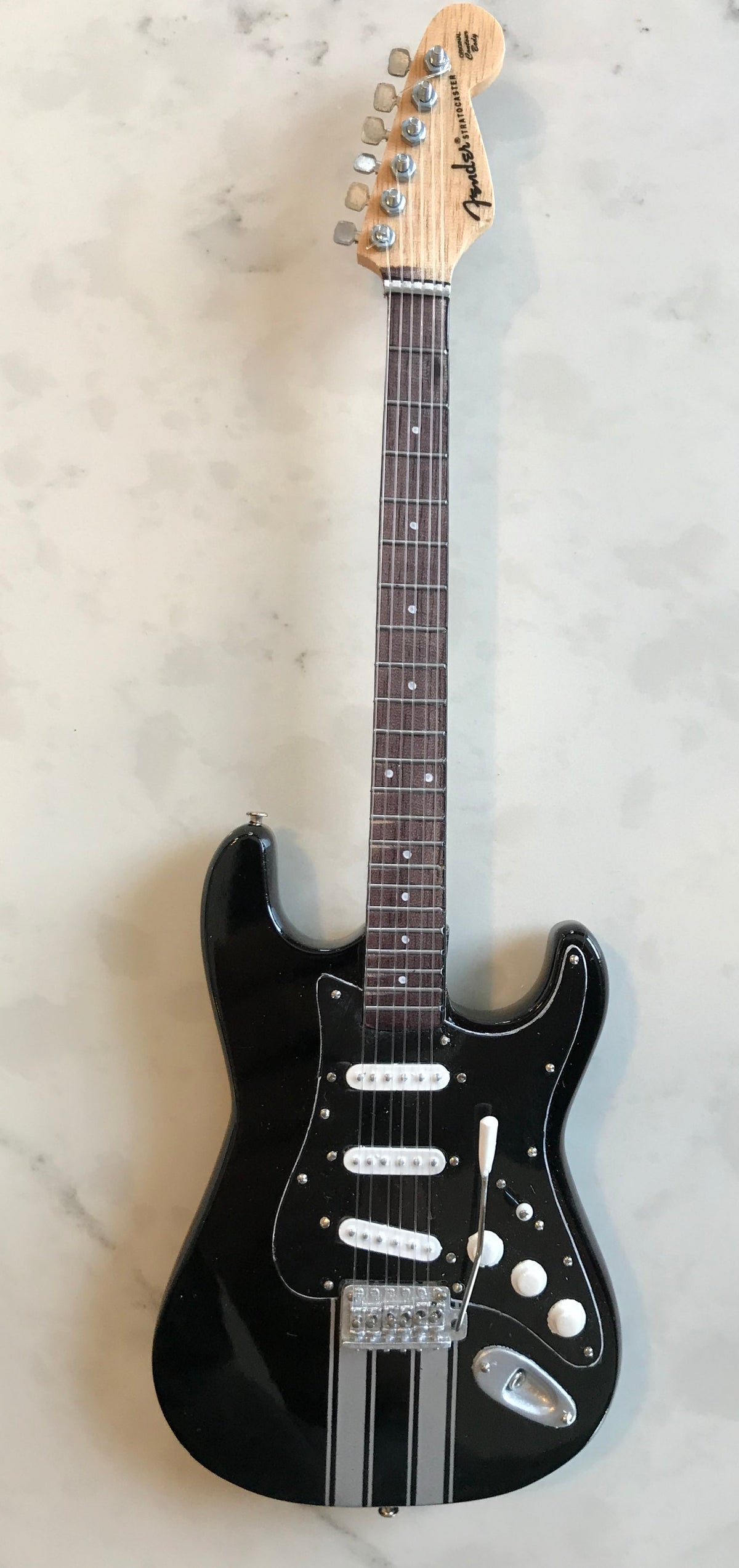 OFFICIALLY LICENSED KENNY WAYNE SHEPHERD MINI FENDER' STRAT' RACING STRIPES GUITAR MODEL