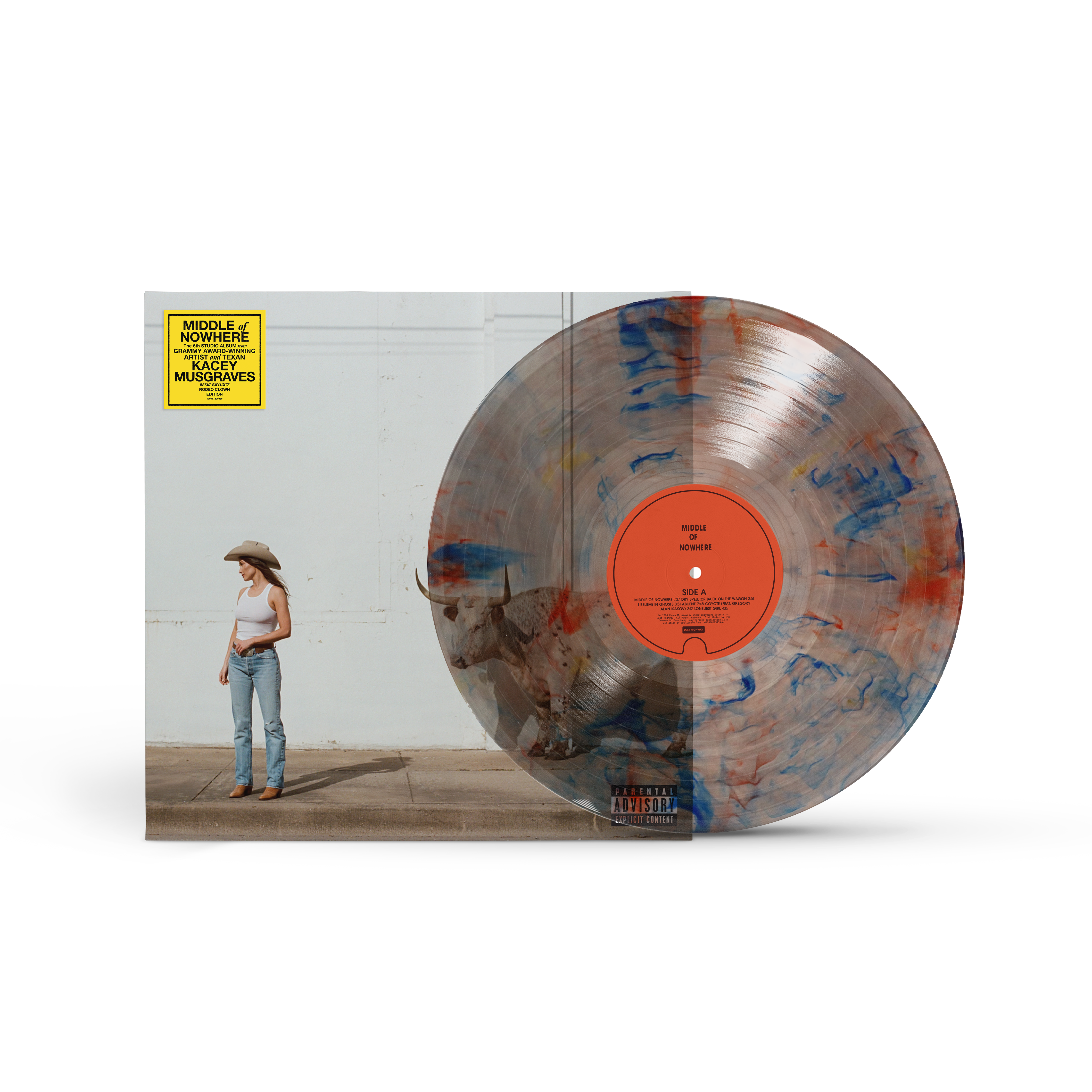 KACEY MUSGRAVES 'MIDDLE OF NOWHERE' LP (Rodeo Clown Edition Vinyl)