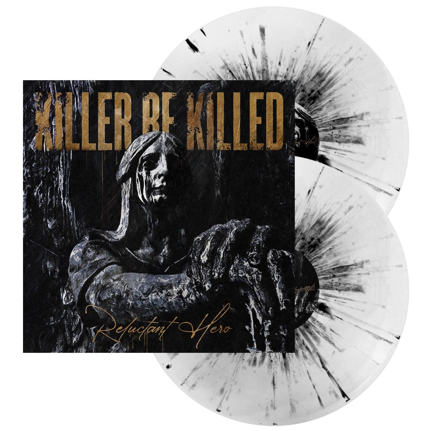 KILLER BE KILLED - 'RELUCTANT HERO' 2LP - EXCLUSIVE - LTD. 500 - GRAY/WHITE/BLACK/SPLATTER