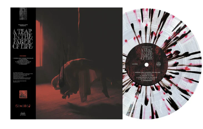 KNOCKED LOOSE 'A TEAR IN THE FABRIC OF LIFE' LP - CLEAR/BLOOD RED/BLACK SPLATTER