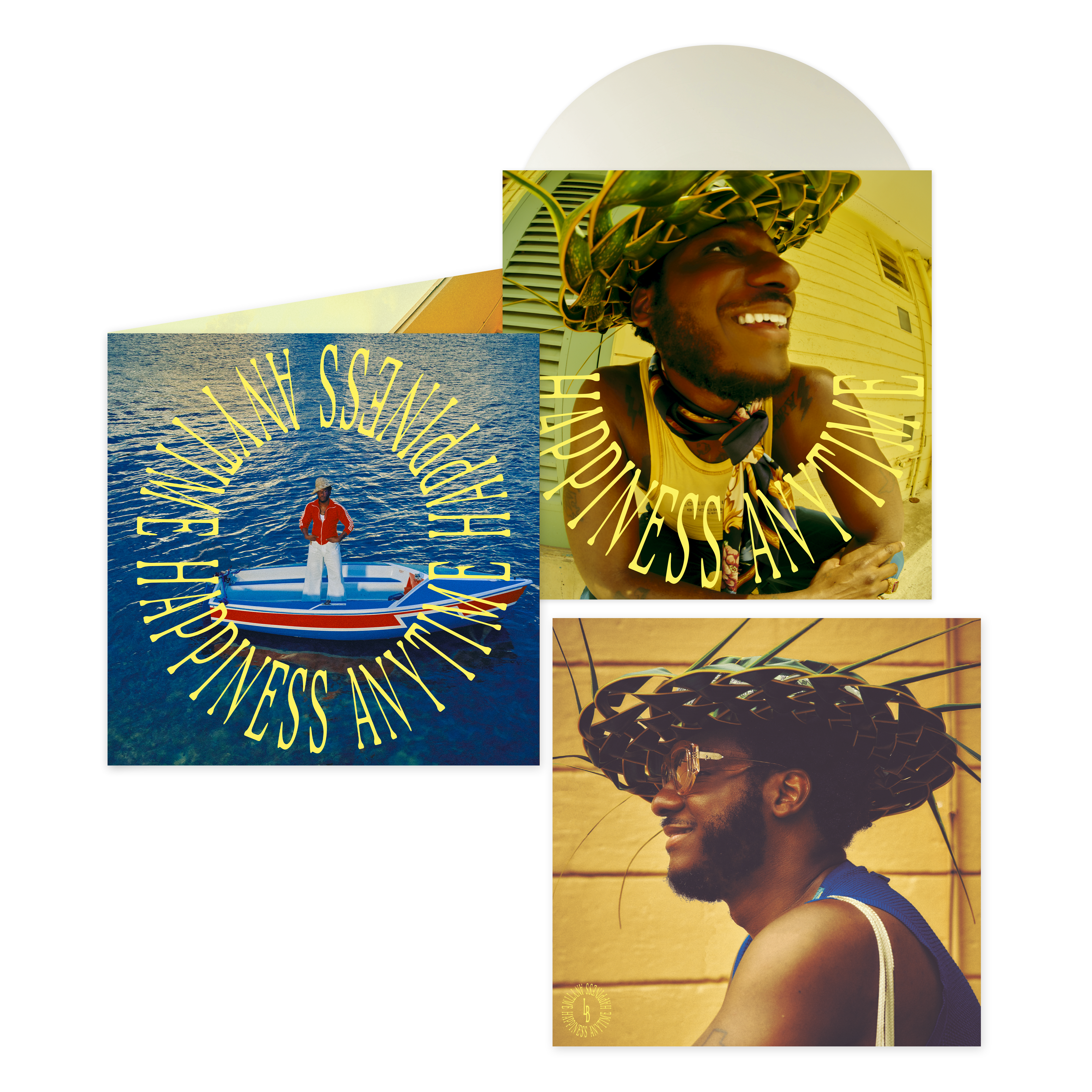 LEON BRIDGES 'HAPPINESS ANYTIME WHITE SAND' LP (White Vinyl)
