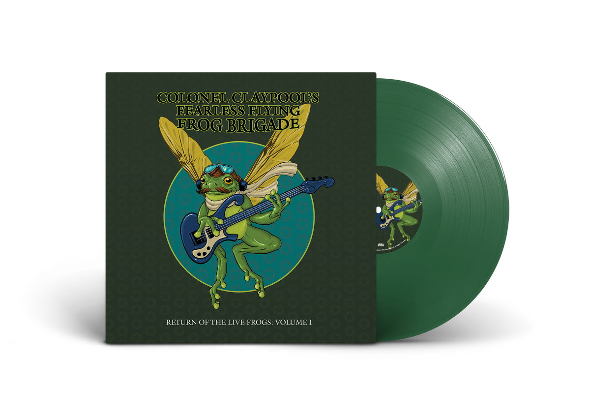 COLONEL CLAYPOOL'S FEARLESS FLYING FROG BRIGADE 'RETURN OF THE LIVE FROGS: VOLUME 1' 2LP - EVERGREEN