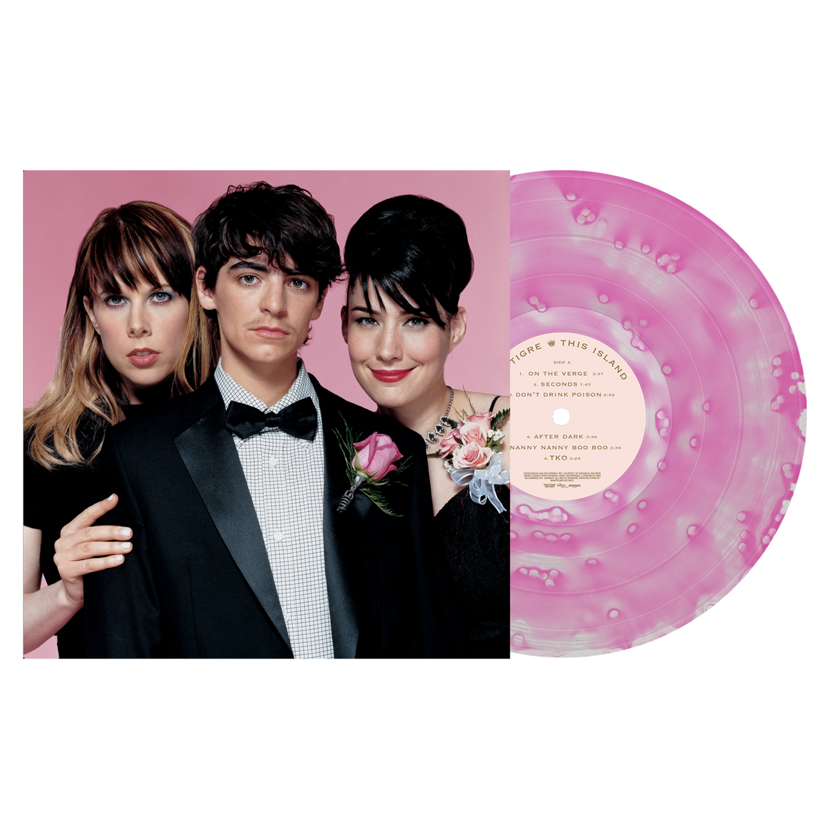 LE TIGRE'THIS ISLAND' LP - EXCLUSIVE - LTD. 200 - NEON PINK GALAXY
