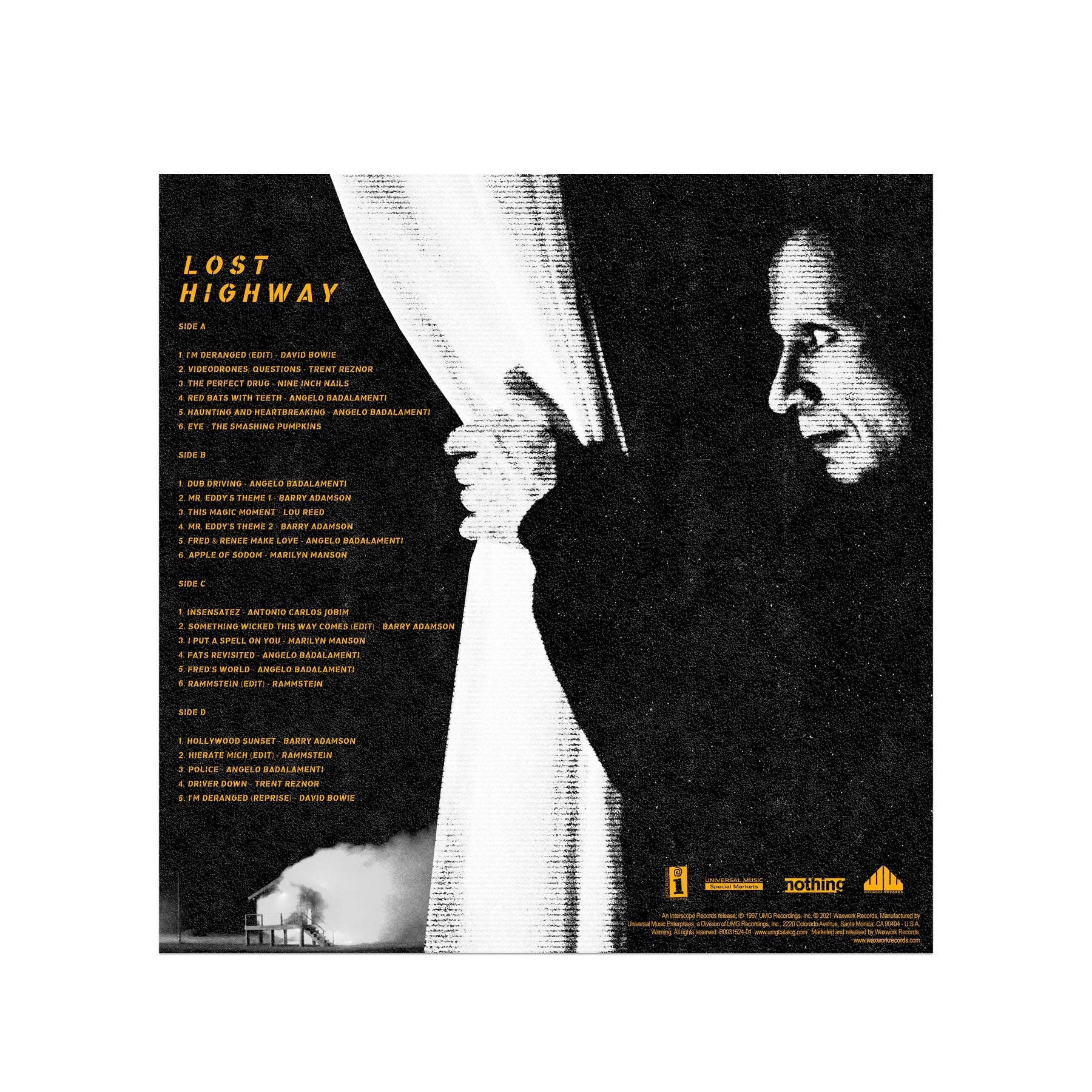 'LOST HIGHWAY' MOTION PICTURE SOUNDTRACK 2LP - COLOR/SPLATTER