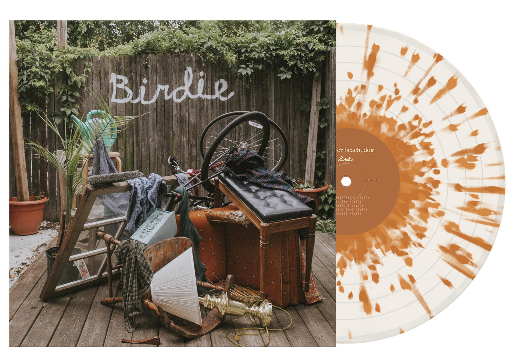 SLAUGHTER BEACH, DOG 'BIRDIE' LP - EXCLUSIVE - LTD. 100 - CLOUDY CLEAR/ORANGE/SPLATTER