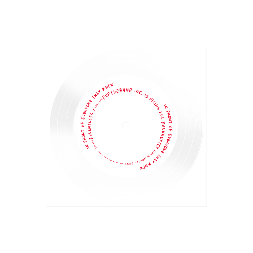 PUP 'PUP UNRAVELS LIVE IN FRONT OF EVERYONE THEY KNOW' DISC (3 Piece Flexi Disc)