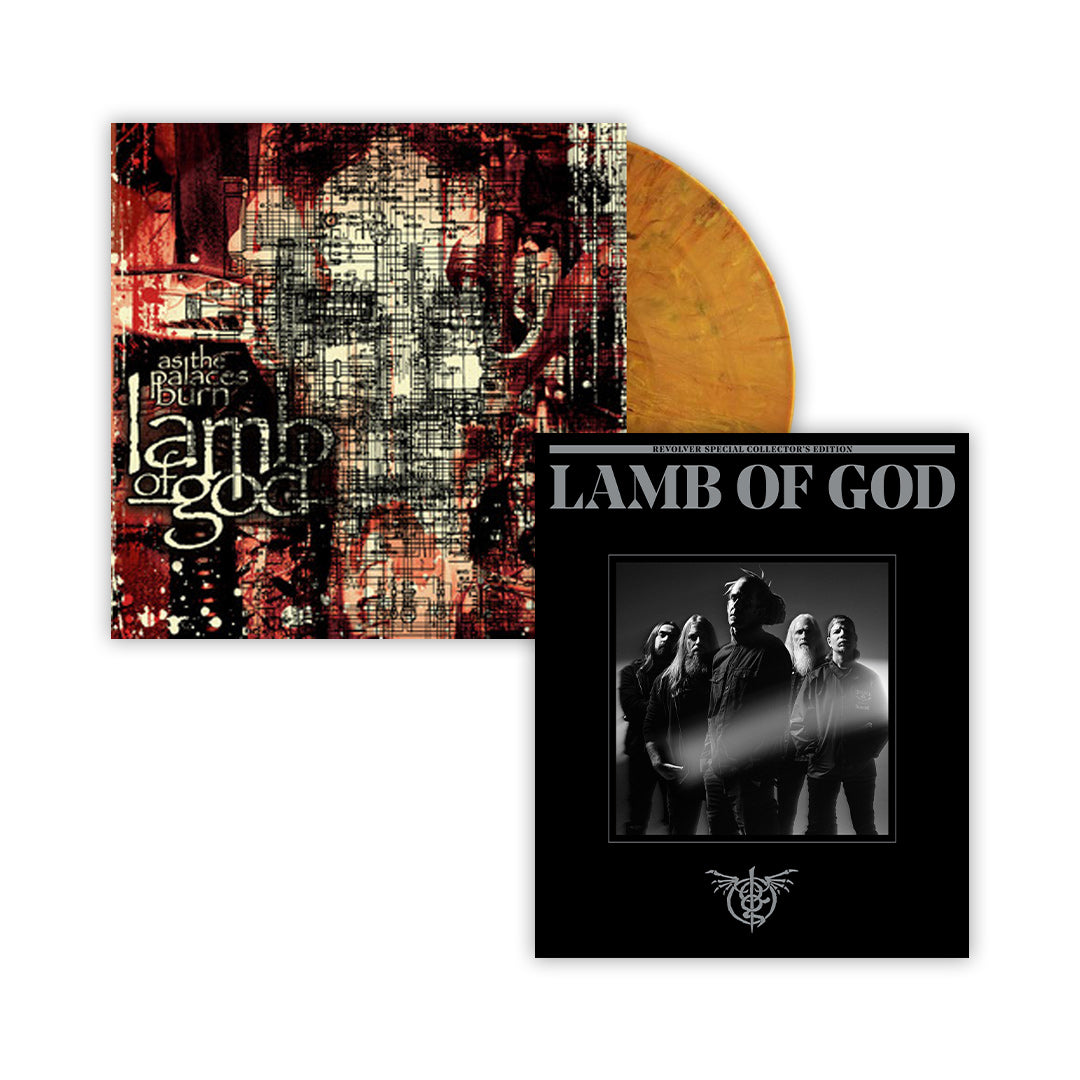LAMB OF GOD ‘AS THE PALACES BURN’ LP + "BAND COVER" SPECIAL COLLECTOR'S EDITION DELUXE MAGAZINE -  EXCLUSIVE - LTD. 500 - ORANGE RUST