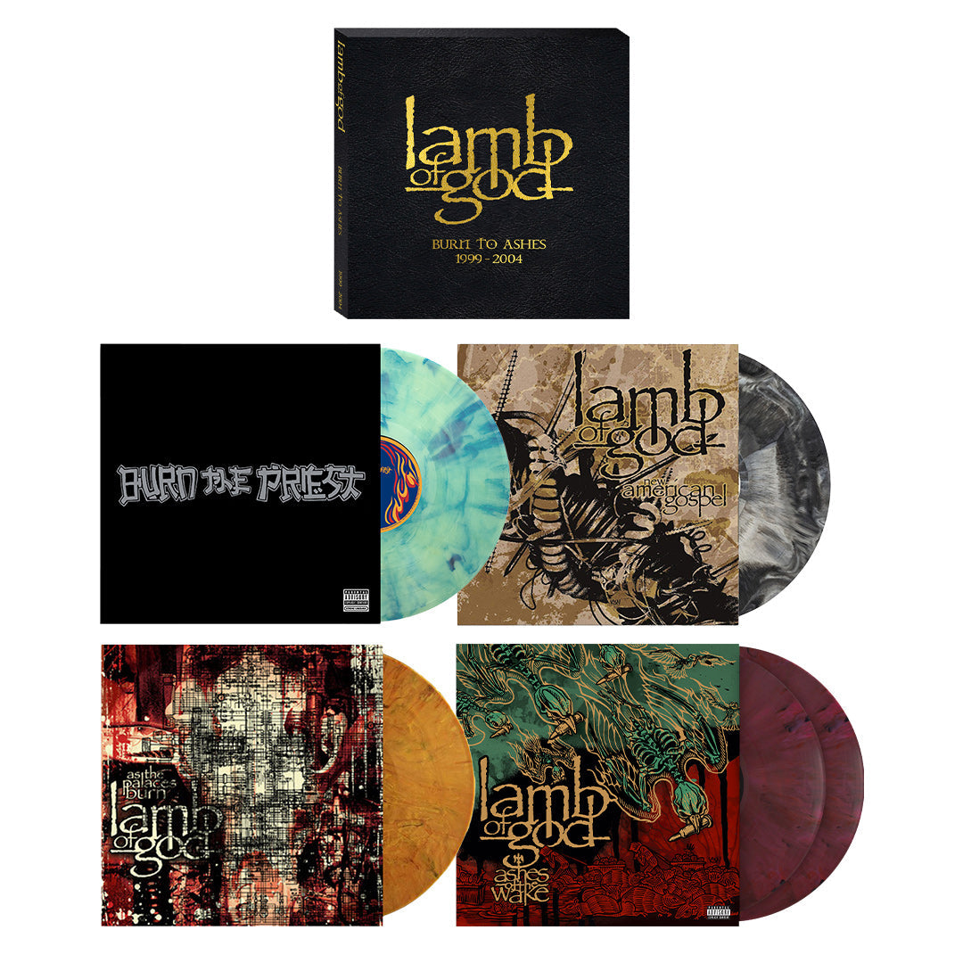 LAMB OF GOD x REVOLVER: 'BURN TO ASHES' (1999-2004)/'KILL TILL RESOLUTION' (2005-2012) LIMITED VINYL BOX SETS