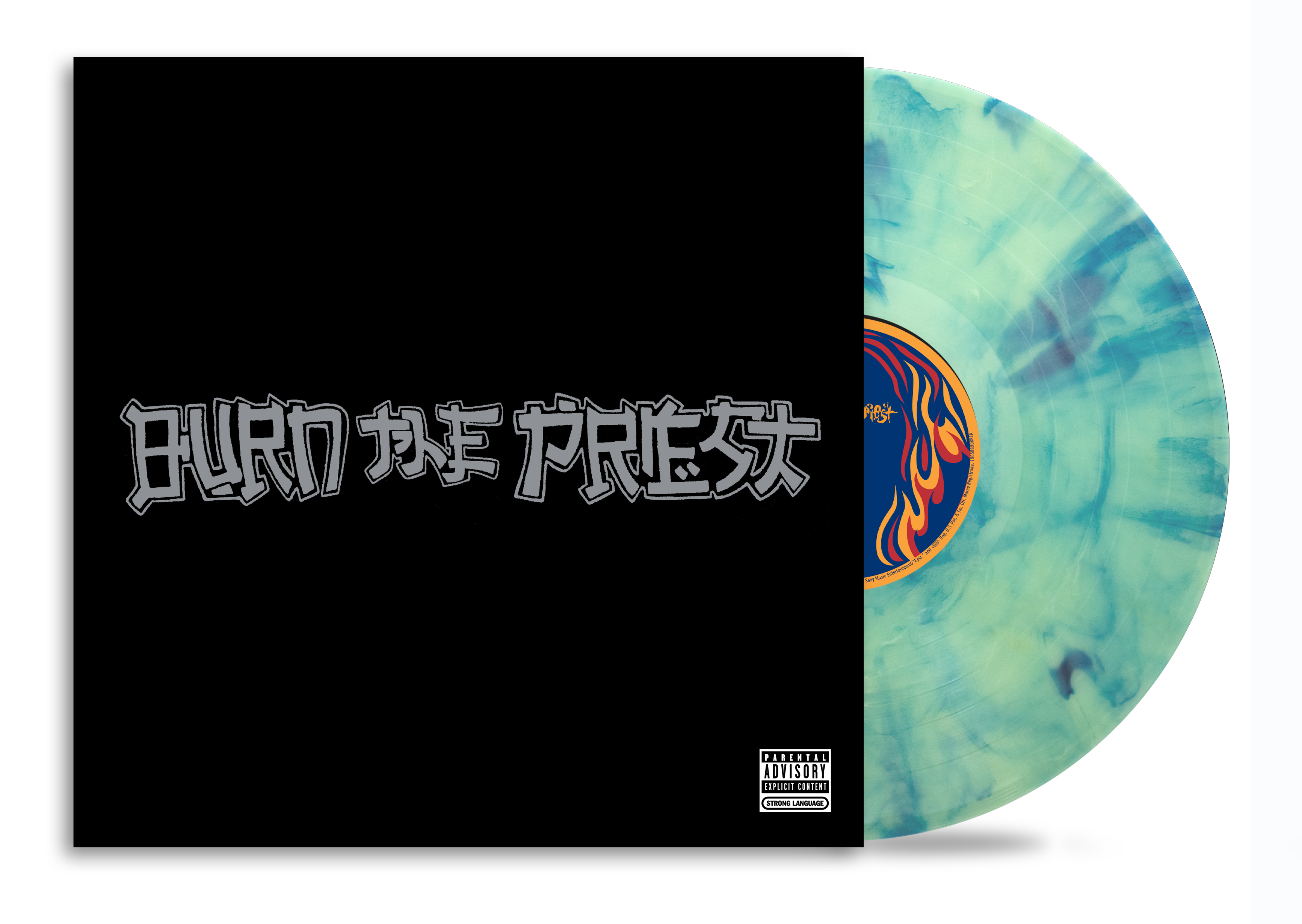 LAMB OF GOD ‘BURN THE PRIEST’ LP - EXCLUSIVE - LTD. 500 - TURQUOISE/DARK BLUE SMOKE