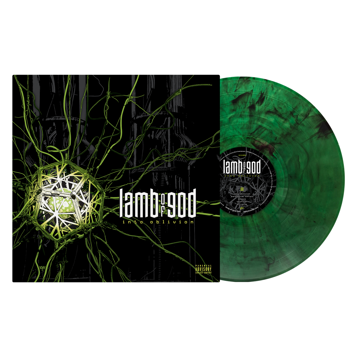 LAMB OF GOD 'INTO OBLIVION' LP - EXCLUSIVE - GREEN SMOKE