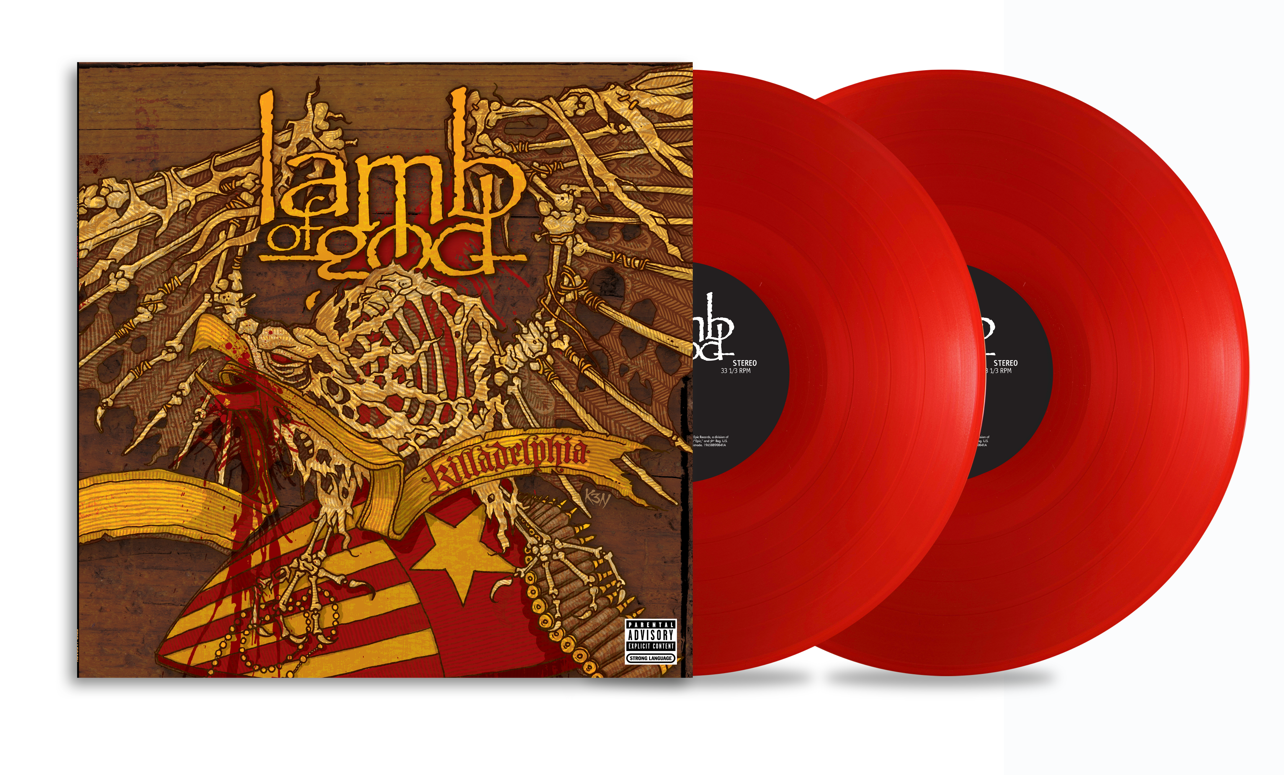 LAMB OF GOD ‘KILLADELPHIA’ 2LP - EXCLUSIVE - LTD. 500 - TRANSLUCENT RUBY