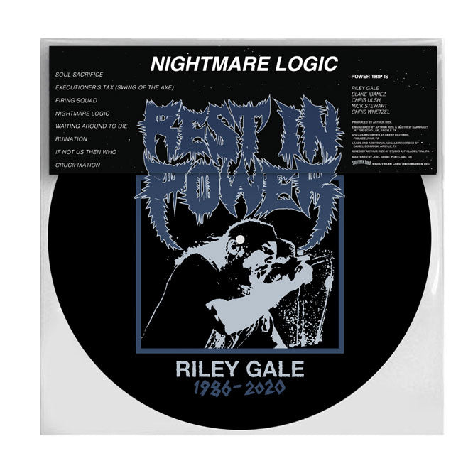 POWER TRIP 'NIGHTMARE LOGIC' RILEY GALE FOUNDATION EDITION LP - PICTURE DISC