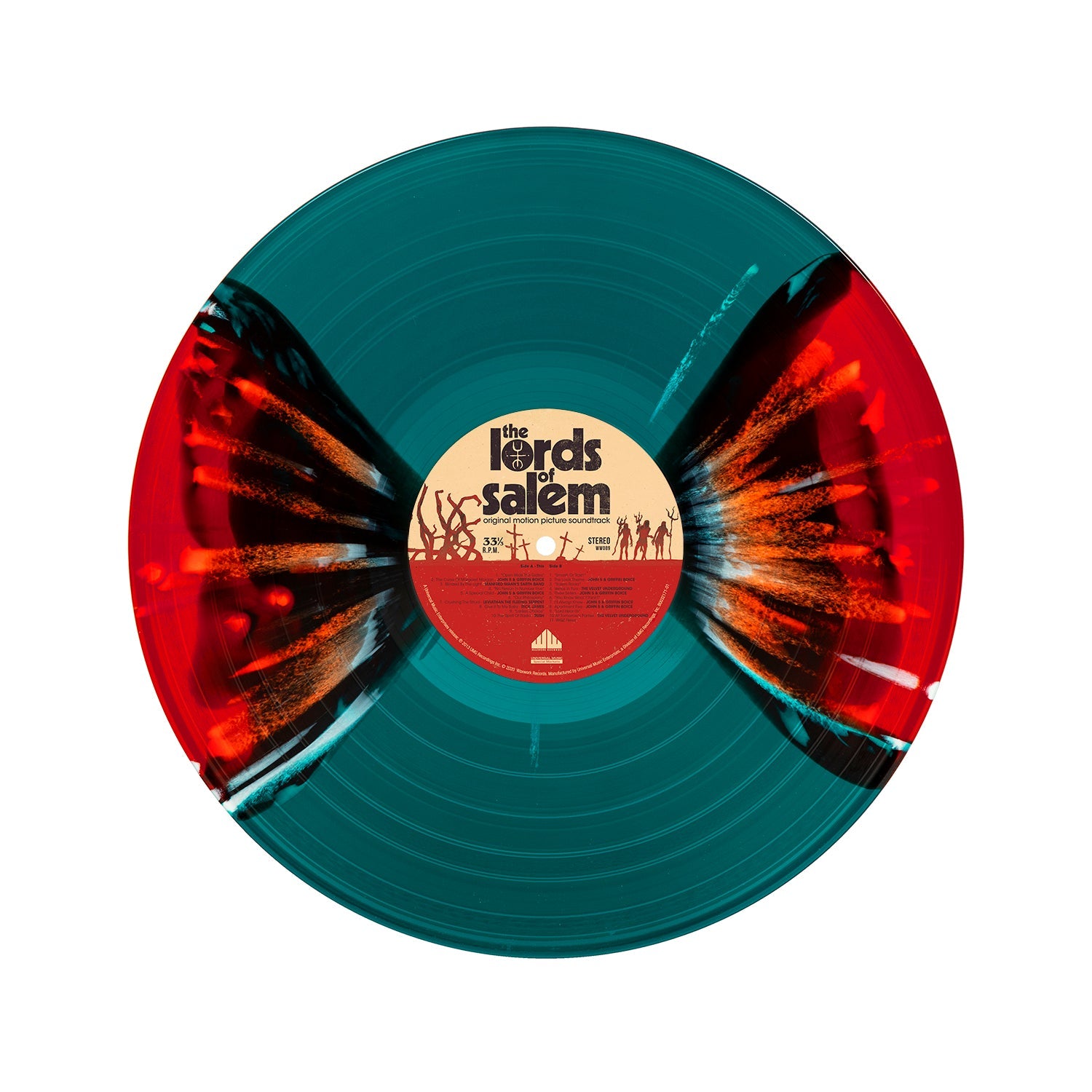 'LORDS OF SALEM' MOTION PICTURE SOUNDTRACK LP - BLOOD RED/BLUE/BUTTERFLY EFFECT/WHITE/SPLATTER