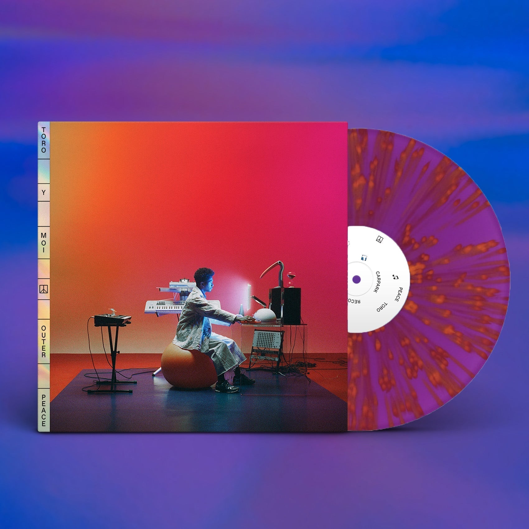 TORO Y MOI 'OUTER PEACE' LP - TRANSLUCENT PURPLE/ORANGE SPLATTER