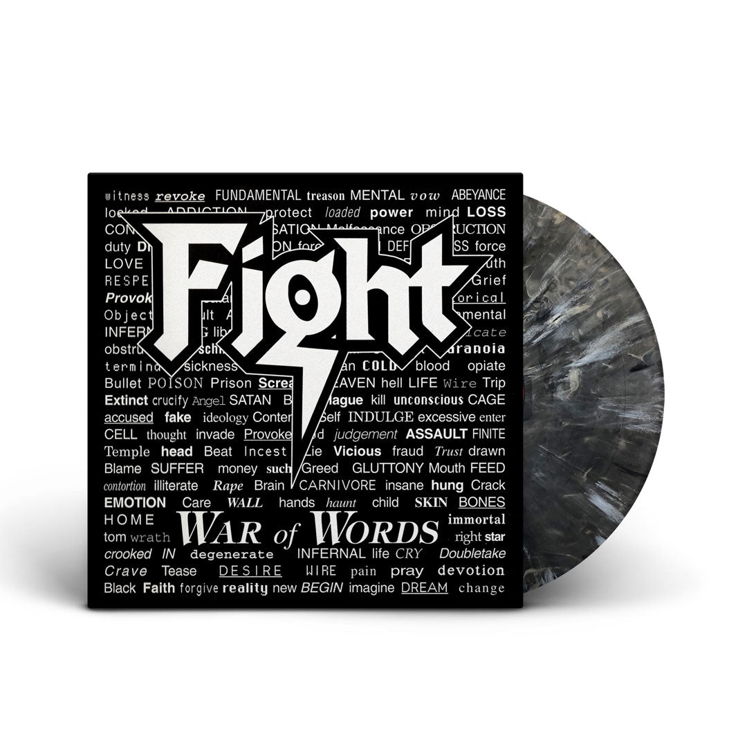 FIGHT 'WAR OF WORDS' LP - LTD. 300 - GREY/BLACK MARBLE