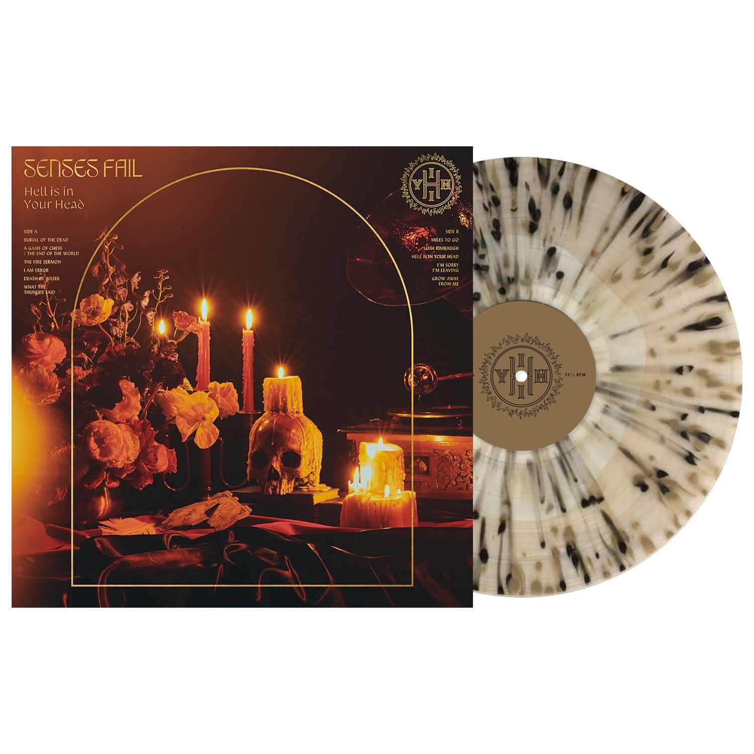 SENSES FAIL 'HELL IS IN YOUR HEAD' LP - EXCLUSIVE - LTD. 350 - CLEAR/GOLD/BLACK/SPLATTER
