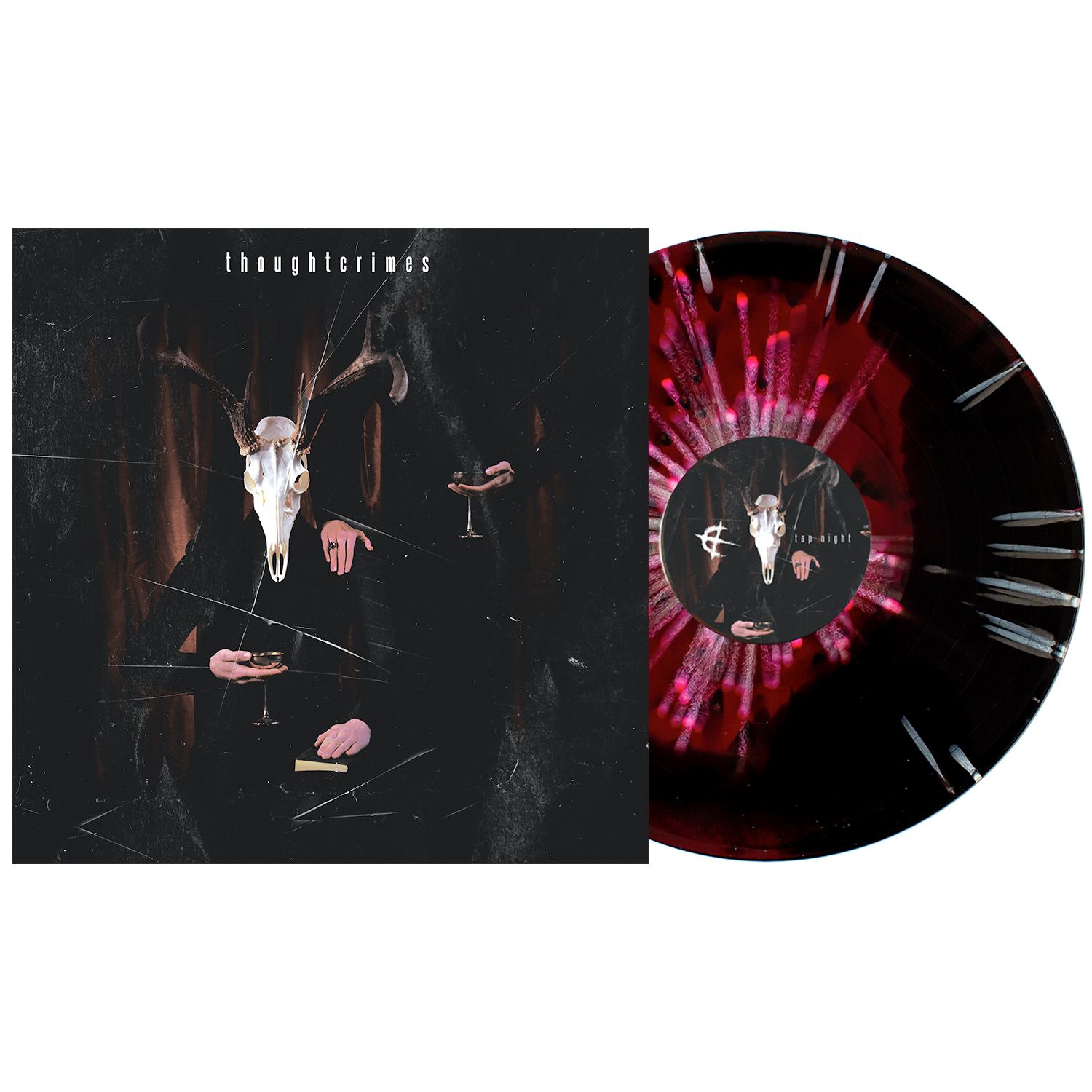 THOUGHTCRIMES ‘TAP NIGHT’ LP - LTD. 150 - BLACK/RED SMASH/WHITE SPLATTER