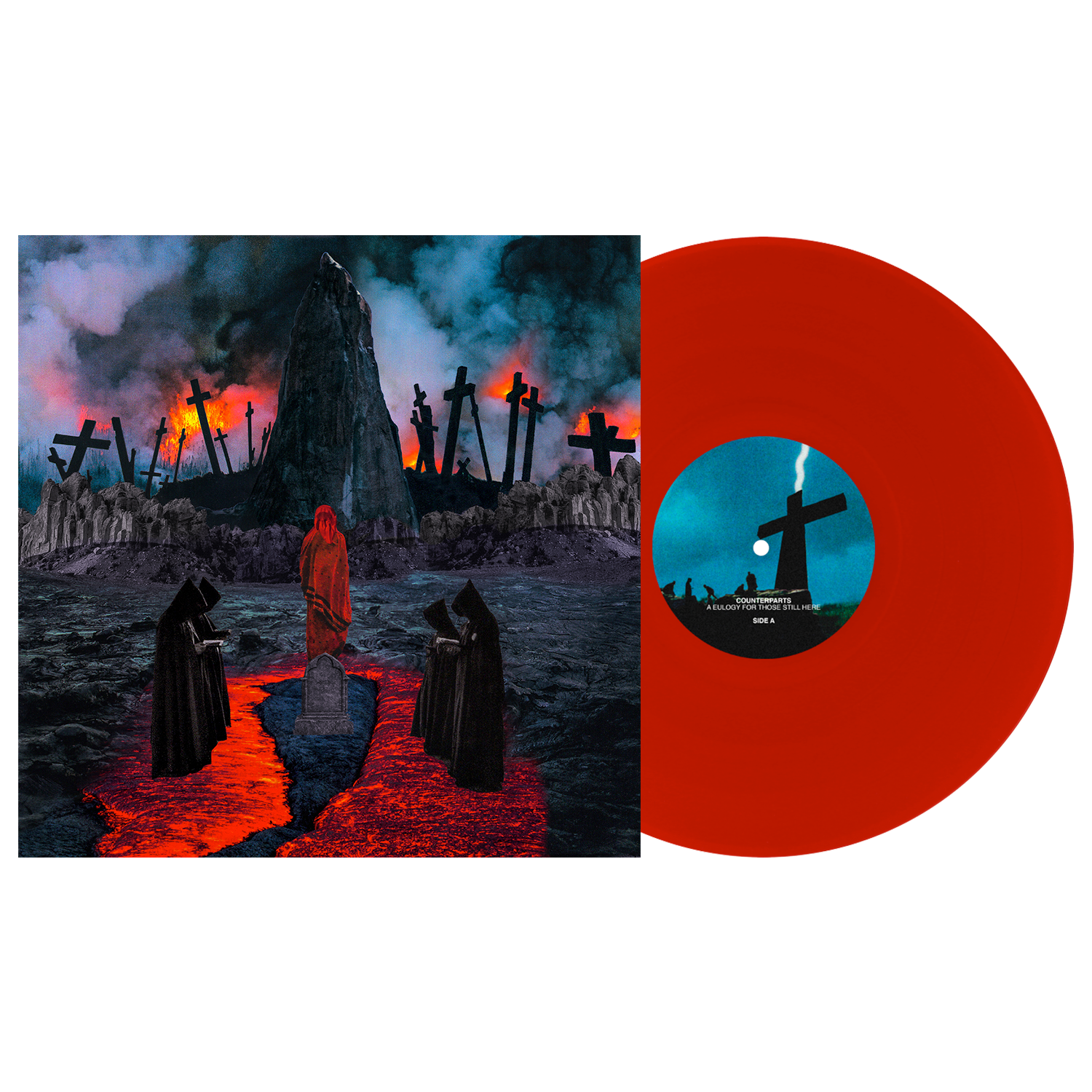 COUNTERPARTS 'A EULOGY FOR THOSE STILL HERE' LP - EXCLUSIVE - LTD. 400 - BLOOD RED