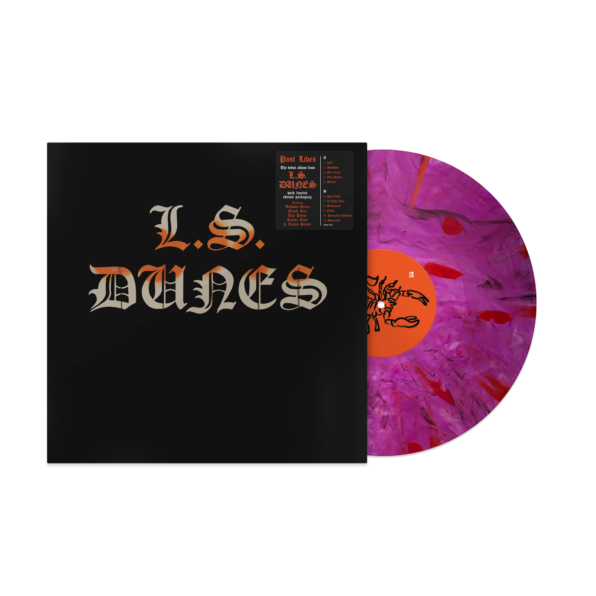 L.S. DUNES ‘PAST LIVES’ LP - EXCLUSIVE - LTD. 500 - PURPLE/BLACK/SWIRL