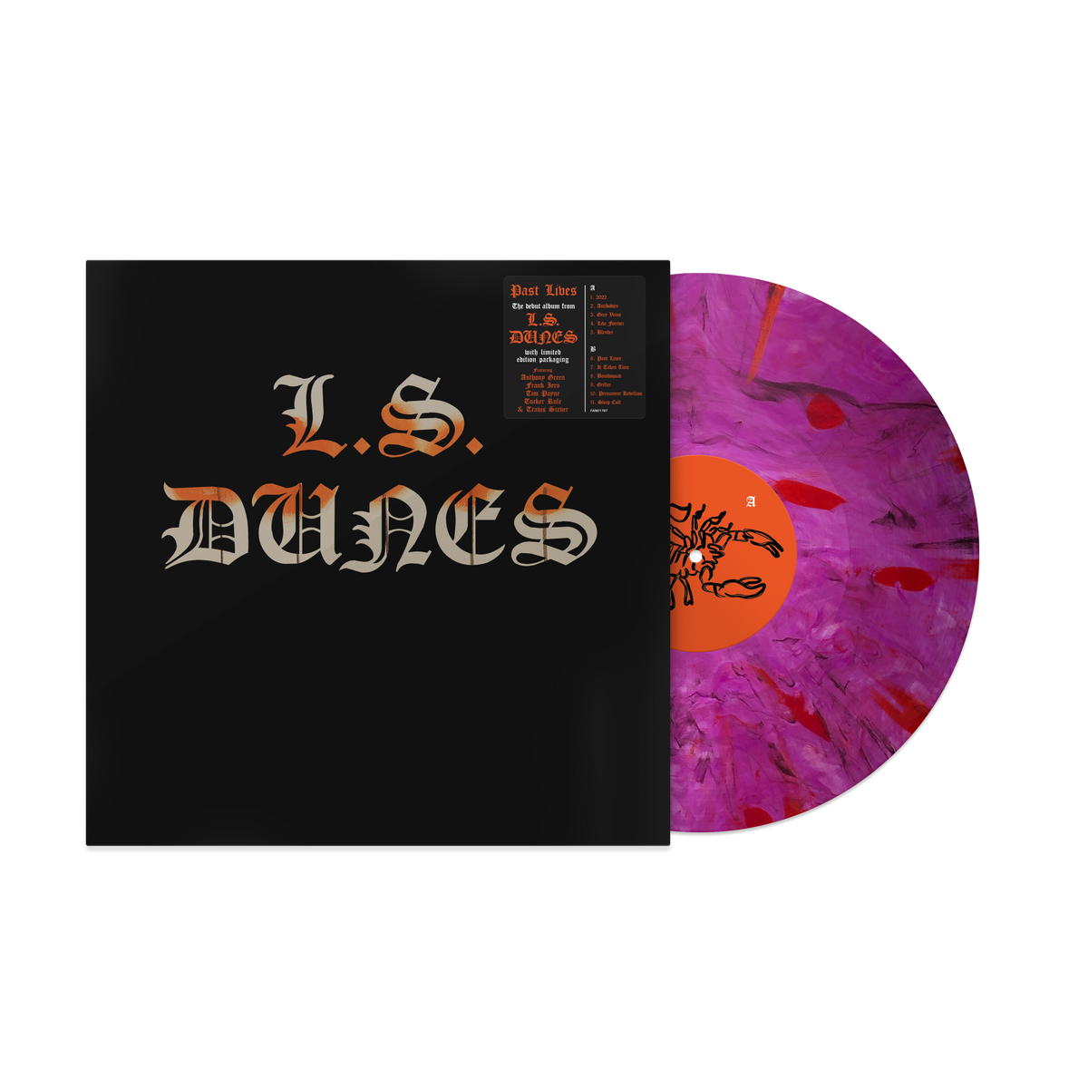 L.S. DUNES ‘PAST LIVES’ LP - EXCLUSIVE - LTD. 500 - PURPLE/BLACK/SWIRL