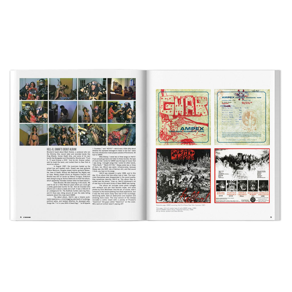 GWAR X BEYOND THE STREETS SIGNED "LET THERE BE GWAR" BOOK