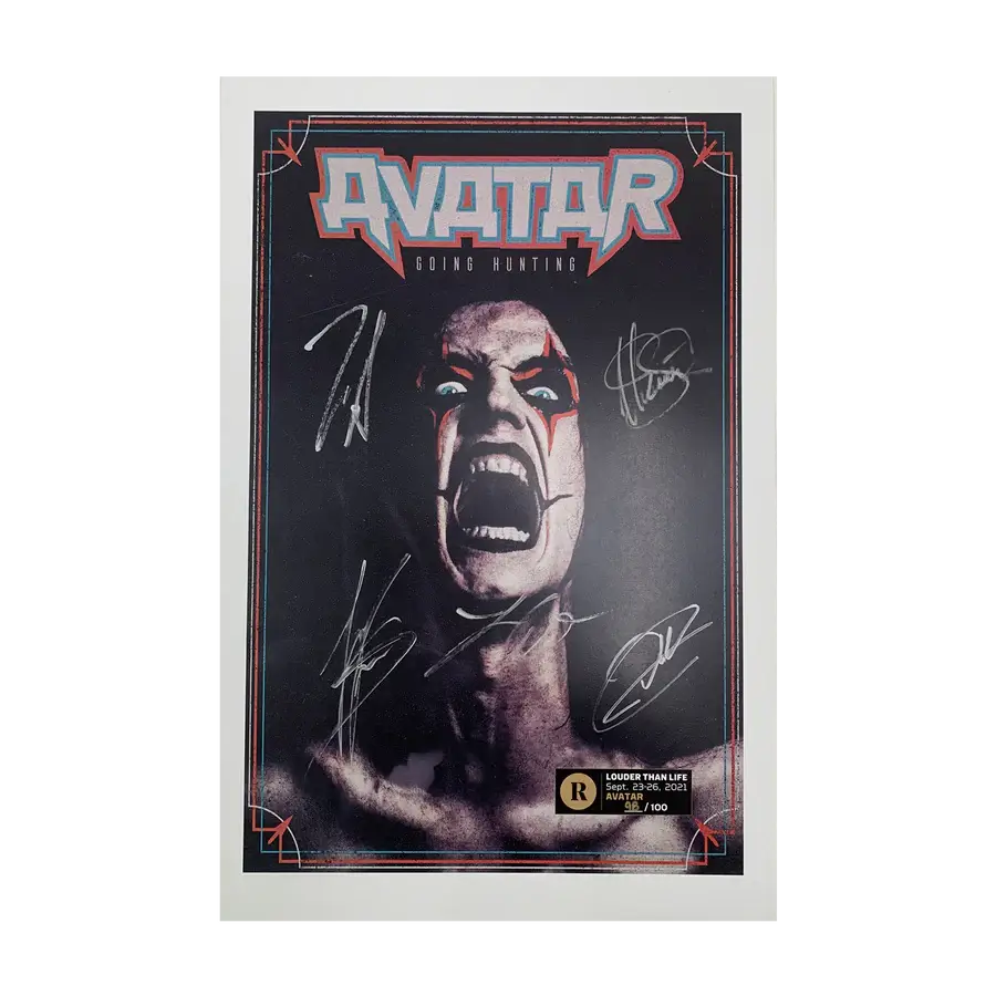 AVATAR X REVOLVER X LOUDER THAN LIFE - SIGNED FESTIVAL POSTER
