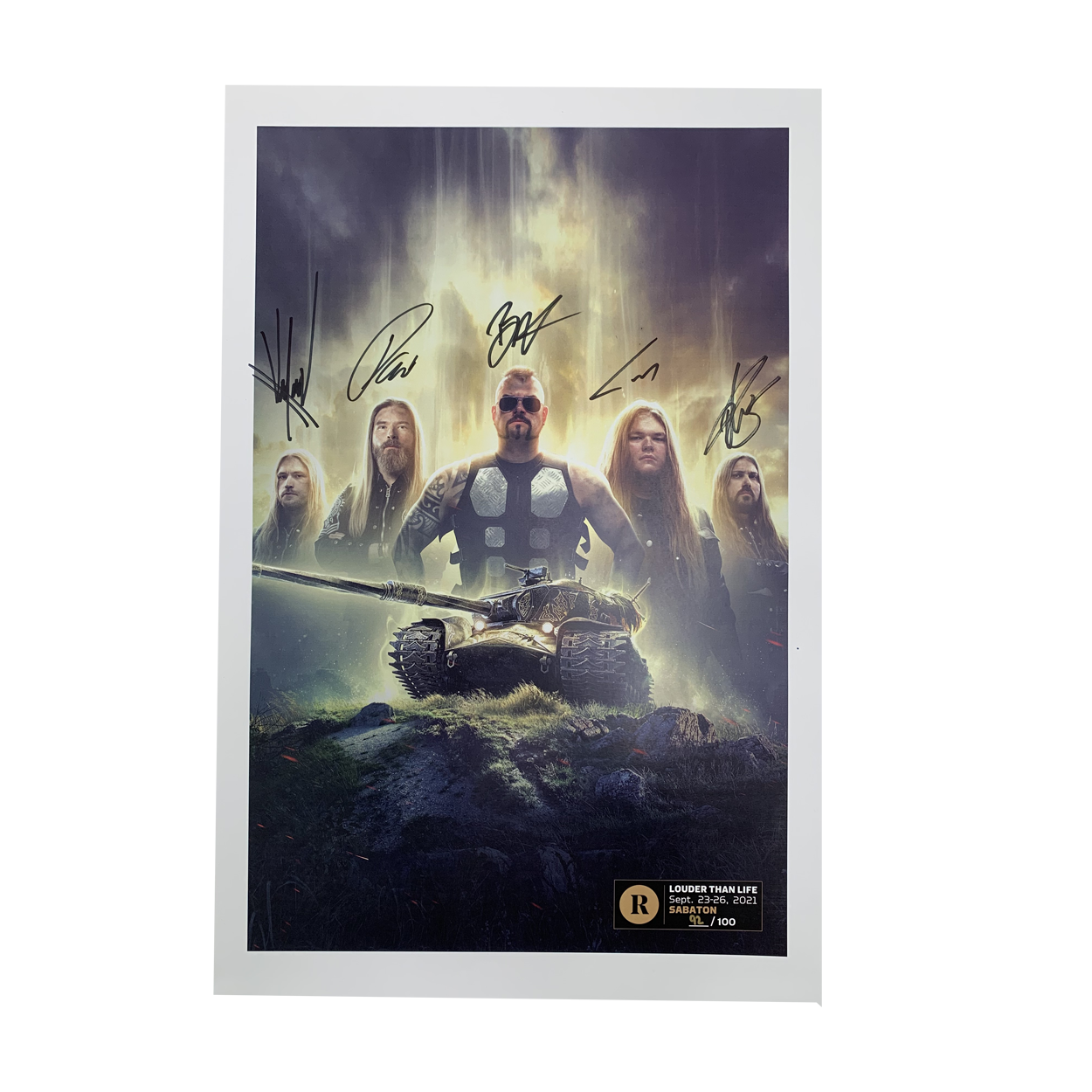 SABATON X REVOLVER X LOUDER THAN LIFE - SIGNED FESTIVAL POSTER