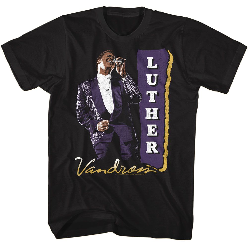 LUTHER VANDROSS - PURPLE SUIT SHIRT
