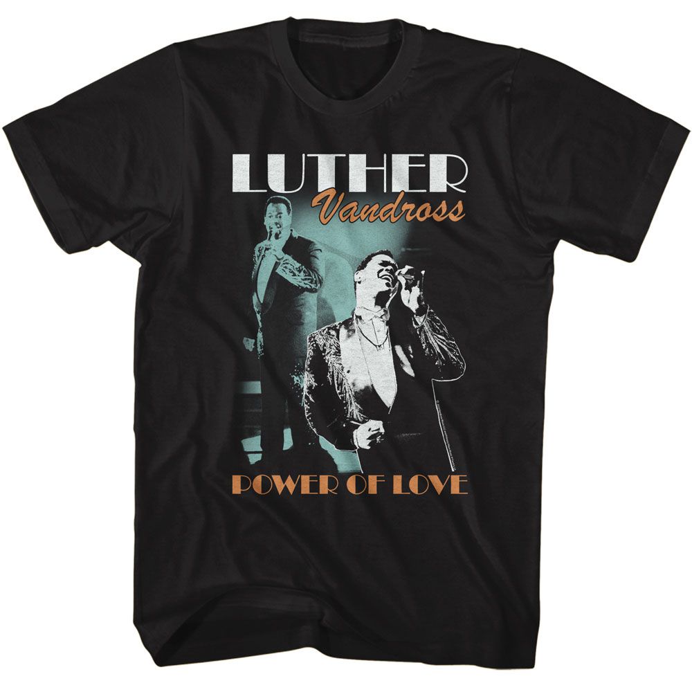 LUTHER VANDROSS - SINGING ON STAGE SHIRT