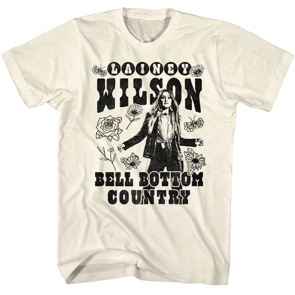 LAINEY WILSON - BW FLORAL BELLBOTTOM SHIRT