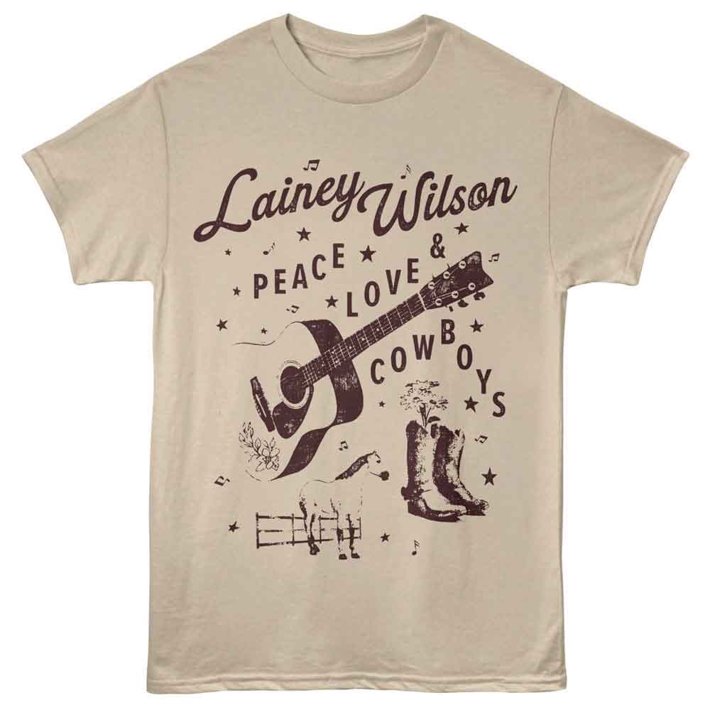 LAINEY WILSON - PEACE LOVE COWBOYS SHIRT