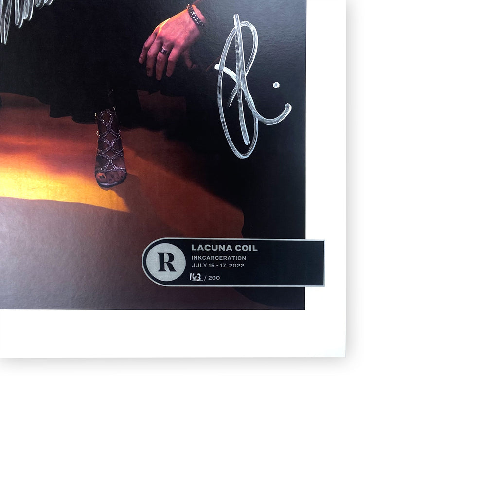 LACUNA COIL x REVOLVER x INKCARCERATION 2022 NUMBERED POSTER - EXCLUSIVE - LTD.