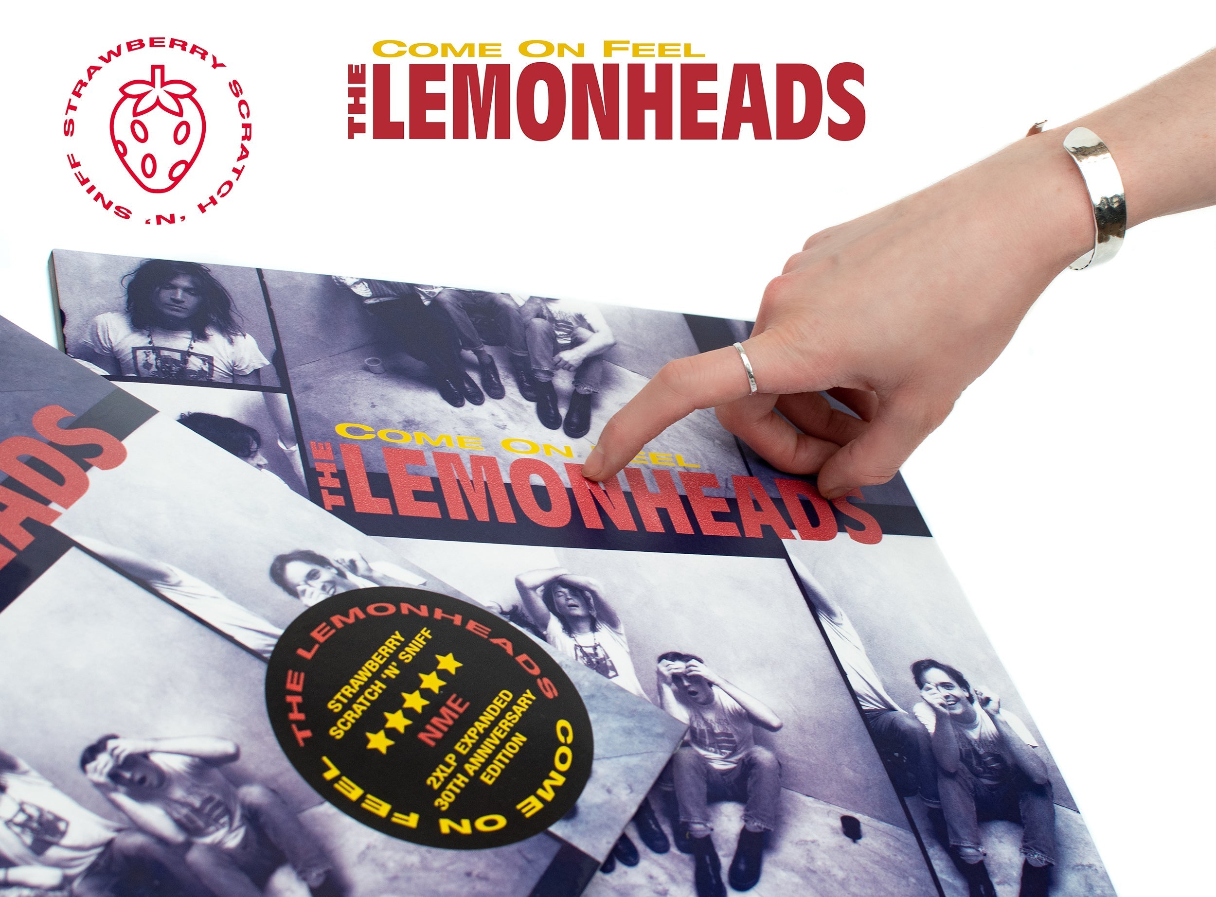 THE LEMONHEADS 'COME ON FEEL' 30TH ANNIVERSARY EDITION 2LP - GATEFOLD SLEEVE - STRAWBERRY 'SCRATCH N' SNIFF'