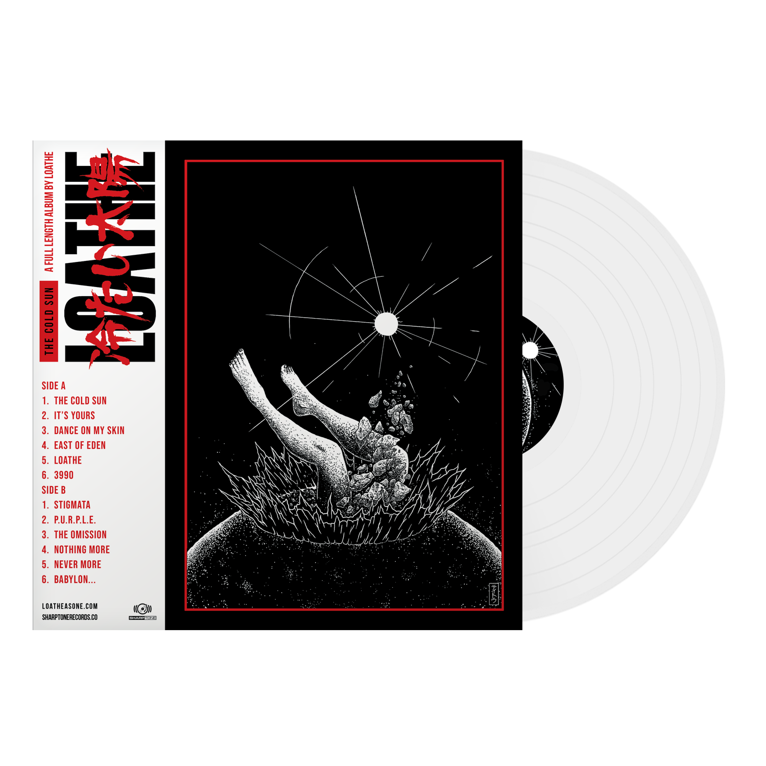 LOATHE ‘THE COLD SUN’ LP - EXCLUSIVE - LTD. 250 - WHITE