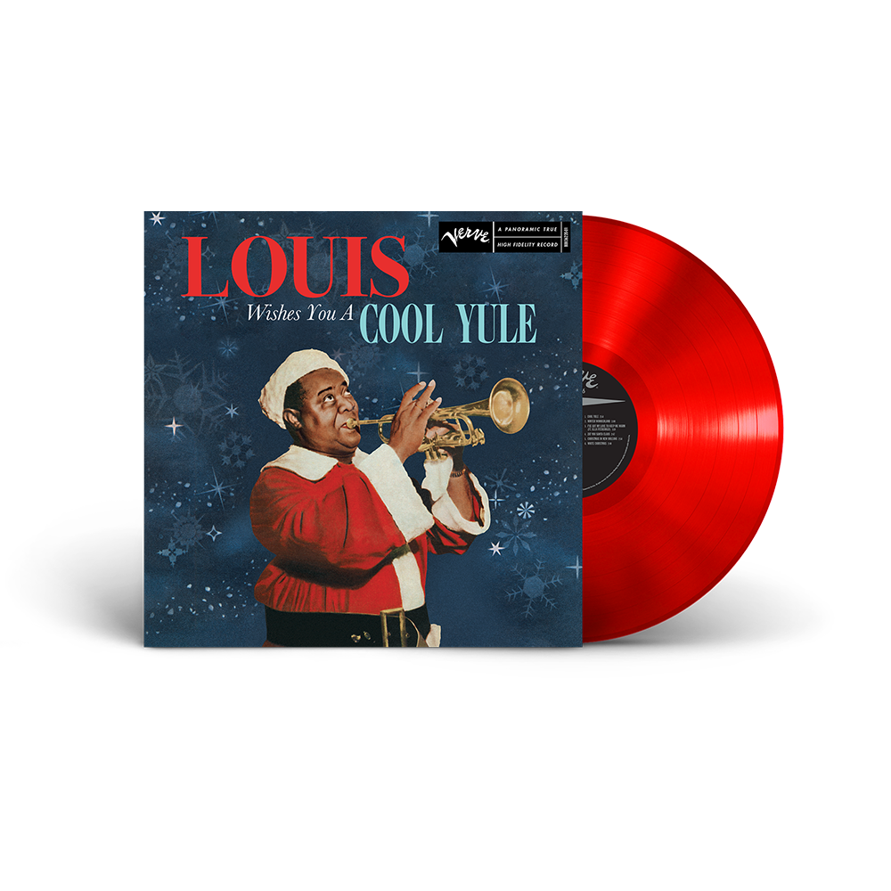 LOUIS ARMSTRONG 'LOUIS WISHES YOU A COOL YULE' LP - RED