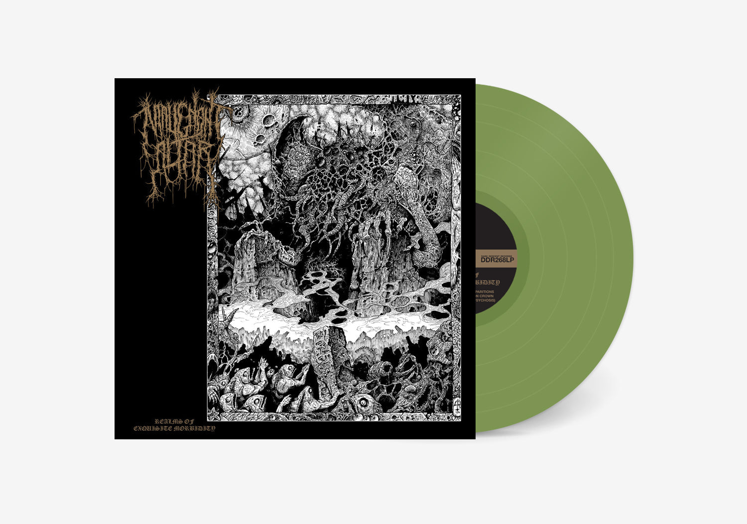 MALIGNANT ALTAR ‘REALMS OF EXQUISITE MORBIDITY’ LP - LTD. 200 - OLIVE GREEN